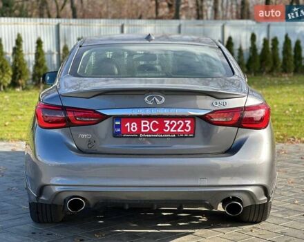 Серый Инфинити Q50, объемом двигателя 3 л и пробегом 74 тыс. км за 15900 $, фото 6 на Automoto.ua