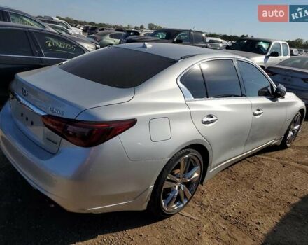 Серый Инфинити Q50, объемом двигателя 3 л и пробегом 131 тыс. км за 3900 $, фото 3 на Automoto.ua