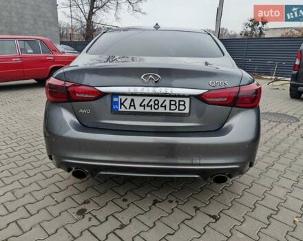 Серый Инфинити Q50, объемом двигателя 3 л и пробегом 55 тыс. км за 25000 $, фото 6 на Automoto.ua