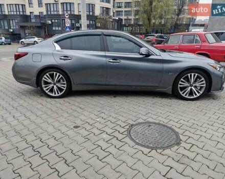 Серый Инфинити Q50, объемом двигателя 3 л и пробегом 55 тыс. км за 25000 $, фото 5 на Automoto.ua