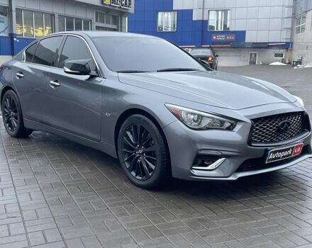 Сірий Інфініті Q50, об'ємом двигуна 3 л та пробігом 77 тис. км за 19990 $, фото 2 на Automoto.ua