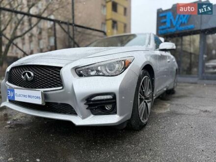 Сірий Інфініті Q50, об'ємом двигуна 3.7 л та пробігом 70 тис. км за 11999 $, фото 1 на Automoto.ua