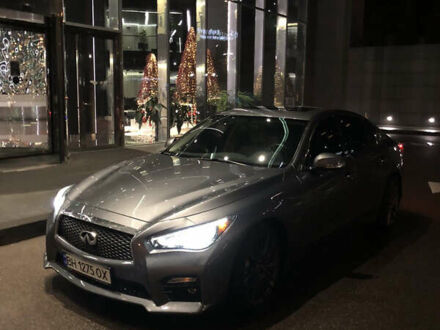 Серый Инфинити Q50, объемом двигателя 3 л и пробегом 80 тыс. км за 14850 $, фото 1 на Automoto.ua