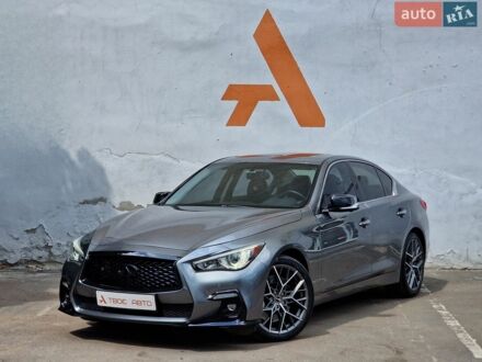 Сірий Інфініті Q50, об'ємом двигуна 3 л та пробігом 110 тис. км за 16990 $, фото 1 на Automoto.ua