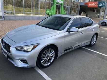 Серый Инфинити Q50, объемом двигателя 3 л и пробегом 139 тыс. км за 17000 $, фото 1 на Automoto.ua