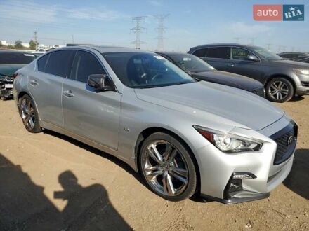 Серый Инфинити Q50, объемом двигателя 3 л и пробегом 131 тыс. км за 3900 $, фото 1 на Automoto.ua