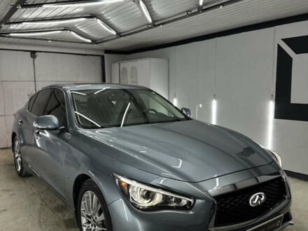 Серый Инфинити Q50, объемом двигателя 3 л и пробегом 49 тыс. км за 17500 $, фото 1 на Automoto.ua