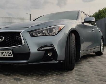 Синий Инфинити Q50, объемом двигателя 3.7 л и пробегом 155 тыс. км за 15499 $, фото 2 на Automoto.ua