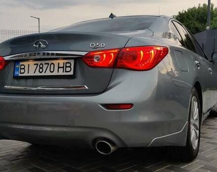 Синий Инфинити Q50, объемом двигателя 3.7 л и пробегом 155 тыс. км за 15499 $, фото 16 на Automoto.ua