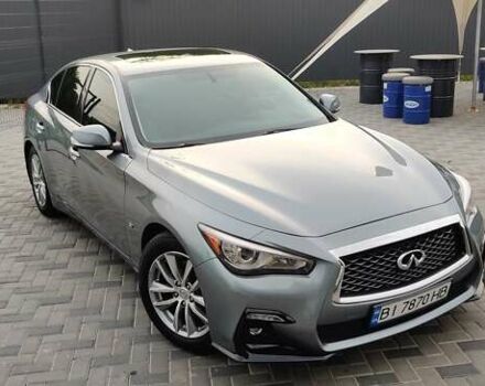 Синий Инфинити Q50, объемом двигателя 3.7 л и пробегом 155 тыс. км за 15499 $, фото 1 на Automoto.ua