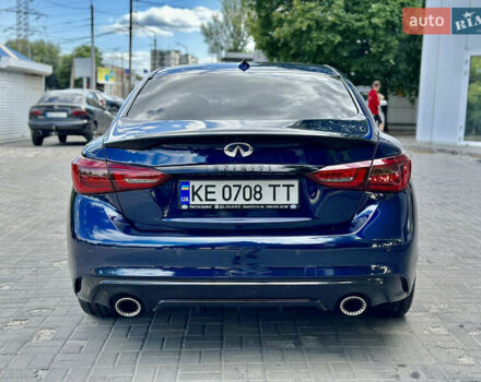 Синий Инфинити Q50, объемом двигателя 3 л и пробегом 108 тыс. км за 15999 $, фото 4 на Automoto.ua