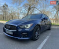 Синий Инфинити Q50, объемом двигателя 3 л и пробегом 113 тыс. км за 19900 $, фото 1 на Automoto.ua