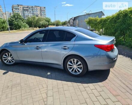 Синий Инфинити Q50, объемом двигателя 3 л и пробегом 76 тыс. км за 16500 $, фото 4 на Automoto.ua