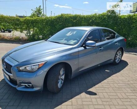 Синий Инфинити Q50, объемом двигателя 3 л и пробегом 76 тыс. км за 16500 $, фото 2 на Automoto.ua