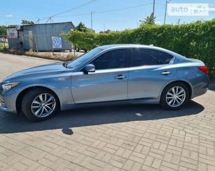 Синий Инфинити Q50, объемом двигателя 3 л и пробегом 76 тыс. км за 16500 $, фото 3 на Automoto.ua
