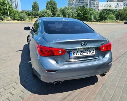 Синий Инфинити Q50, объемом двигателя 3 л и пробегом 76 тыс. км за 16500 $, фото 6 на Automoto.ua