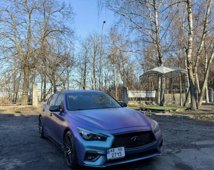 Синий Инфинити Q50, объемом двигателя 3 л и пробегом 80 тыс. км за 25000 $, фото 2 на Automoto.ua