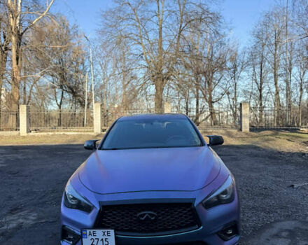 Синий Инфинити Q50, объемом двигателя 3 л и пробегом 80 тыс. км за 25000 $, фото 3 на Automoto.ua
