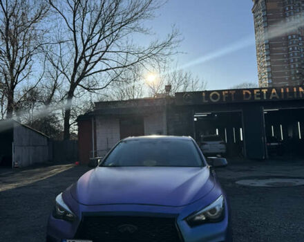 Синий Инфинити Q50, объемом двигателя 3 л и пробегом 80 тыс. км за 25000 $, фото 1 на Automoto.ua