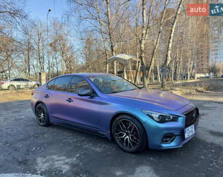Синий Инфинити Q50, объемом двигателя 3 л и пробегом 80 тыс. км за 25000 $, фото 5 на Automoto.ua