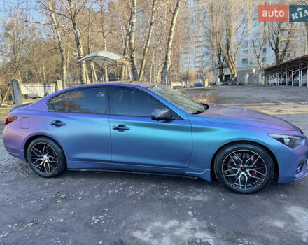 Синий Инфинити Q50, объемом двигателя 3 л и пробегом 80 тыс. км за 25000 $, фото 6 на Automoto.ua