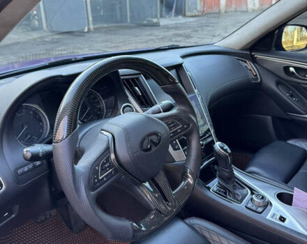 Синий Инфинити Q50, объемом двигателя 3 л и пробегом 80 тыс. км за 25000 $, фото 19 на Automoto.ua