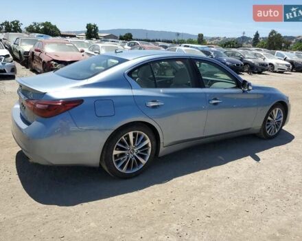 Синий Инфинити Q50, объемом двигателя 3 л и пробегом 72 тыс. км за 3000 $, фото 2 на Automoto.ua