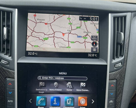 Синий Инфинити Q50, объемом двигателя 3 л и пробегом 60 тыс. км за 21999 $, фото 13 на Automoto.ua