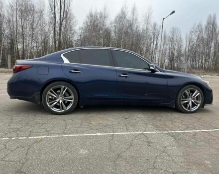 Синий Инфинити Q50, объемом двигателя 3 л и пробегом 60 тыс. км за 22000 $, фото 10 на Automoto.ua