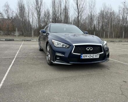 Синий Инфинити Q50, объемом двигателя 3 л и пробегом 60 тыс. км за 22000 $, фото 8 на Automoto.ua