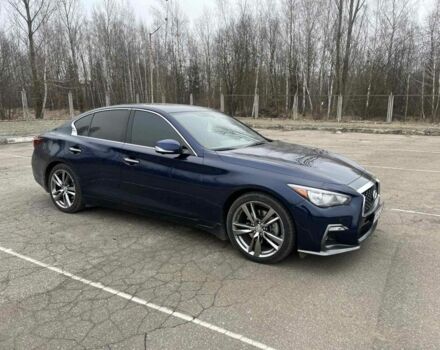 Синий Инфинити Q50, объемом двигателя 3 л и пробегом 60 тыс. км за 22000 $, фото 9 на Automoto.ua