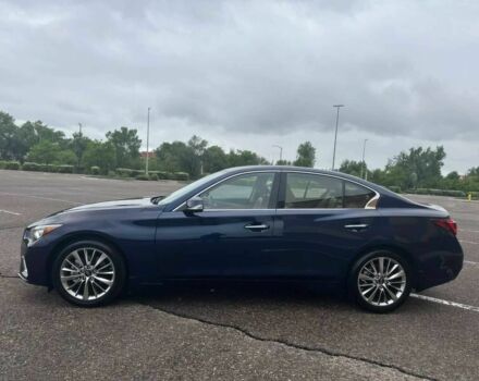 Синий Инфинити Q50, объемом двигателя 3 л и пробегом 26 тыс. км за 18900 $, фото 3 на Automoto.ua