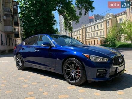 Синий Инфинити Q50, объемом двигателя 3 л и пробегом 130 тыс. км за 17800 $, фото 1 на Automoto.ua
