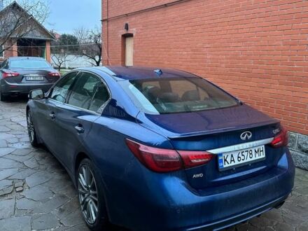 Синій Інфініті Q50, об'ємом двигуна 3 л та пробігом 42 тис. км за 24500 $, фото 1 на Automoto.ua