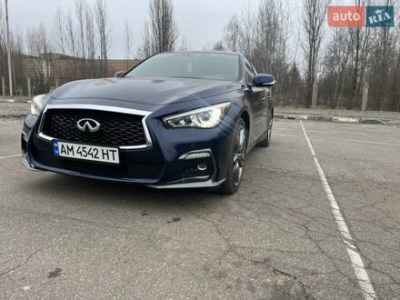 Інфініті Q50 2021 у Бердичеве на Automoto.ua Синій Інфініті Q50, об'ємом двигуна 3 л та пробігом 56 тис. км за 22500 $, фото 1 на Automoto.ua