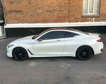 Белый Инфинити Q60, объемом двигателя 3 л и пробегом 69 тыс. км за 20100 $, фото 2 на Automoto.ua