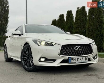 Белый Инфинити Q60, объемом двигателя 3 л и пробегом 85 тыс. км за 27500 $, фото 1 на Automoto.ua