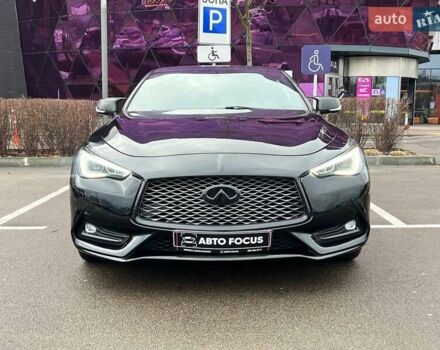 Черный Инфинити Q60, объемом двигателя 3 л и пробегом 72 тыс. км за 23990 $, фото 1 на Automoto.ua