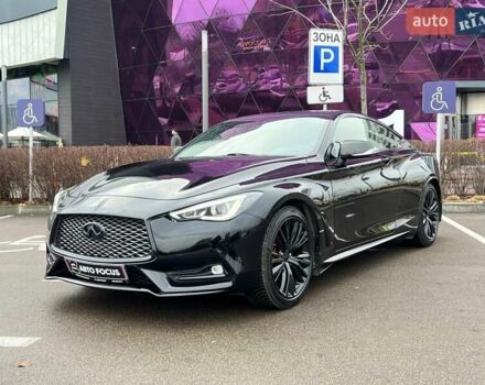 Черный Инфинити Q60, объемом двигателя 3 л и пробегом 72 тыс. км за 23990 $, фото 2 на Automoto.ua