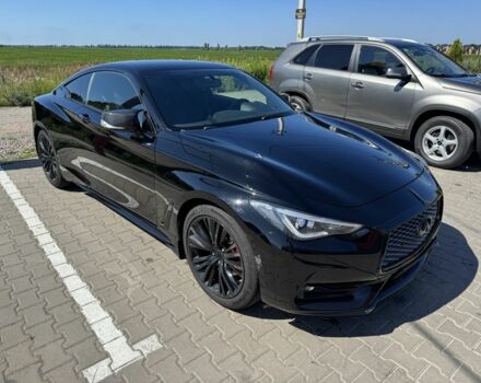 Черный Инфинити Q60, объемом двигателя 3 л и пробегом 70 тыс. км за 24000 $, фото 1 на Automoto.ua