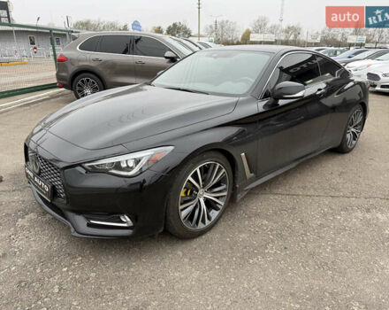 Черный Инфинити Q60, объемом двигателя 3 л и пробегом 78 тыс. км за 23490 $, фото 1 на Automoto.ua