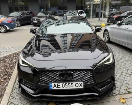Черный Инфинити Q60, объемом двигателя 3 л и пробегом 55 тыс. км за 27500 $, фото 1 на Automoto.ua