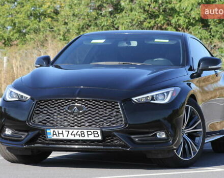 Черный Инфинити Q60, объемом двигателя 3 л и пробегом 64 тыс. км за 24999 $, фото 3 на Automoto.ua