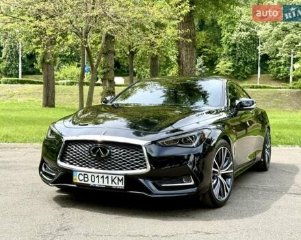 Черный Инфинити Q60, объемом двигателя 3 л и пробегом 126 тыс. км за 23900 $, фото 1 на Automoto.ua
