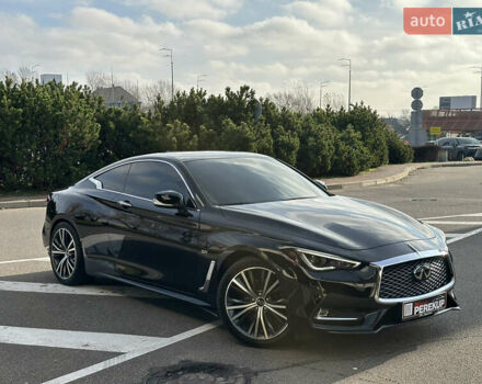 Черный Инфинити Q60, объемом двигателя 3 л и пробегом 129 тыс. км за 22299 $, фото 1 на Automoto.ua