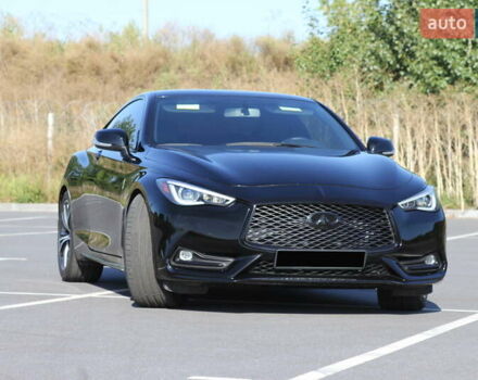 Черный Инфинити Q60, объемом двигателя 3 л и пробегом 64 тыс. км за 24999 $, фото 1 на Automoto.ua