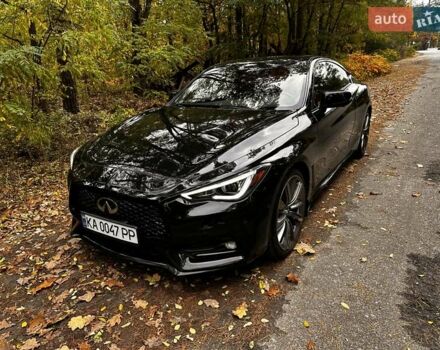 Черный Инфинити Q60, объемом двигателя 3 л и пробегом 42 тыс. км за 42000 $, фото 2 на Automoto.ua