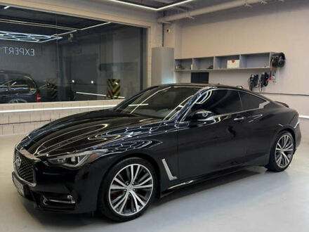 Черный Инфинити Q60, объемом двигателя 3 л и пробегом 83 тыс. км за 22500 $, фото 1 на Automoto.ua