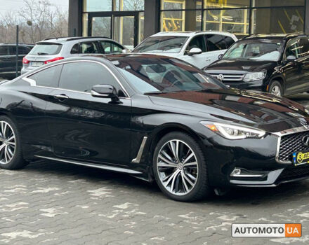 Черный Инфинити Q60, объемом двигателя 2 л и пробегом 80 тыс. км за 24500 $, фото 1 на Automoto.ua