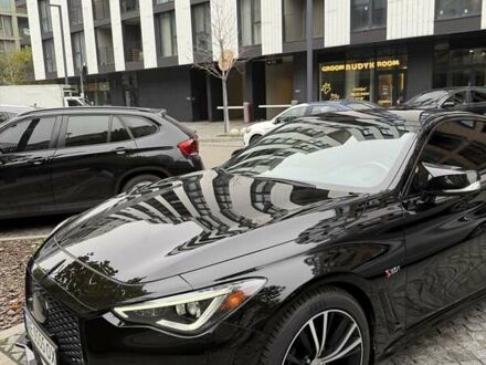 Черный Инфинити Q60, объемом двигателя 3 л и пробегом 55 тыс. км за 27500 $, фото 1 на Automoto.ua